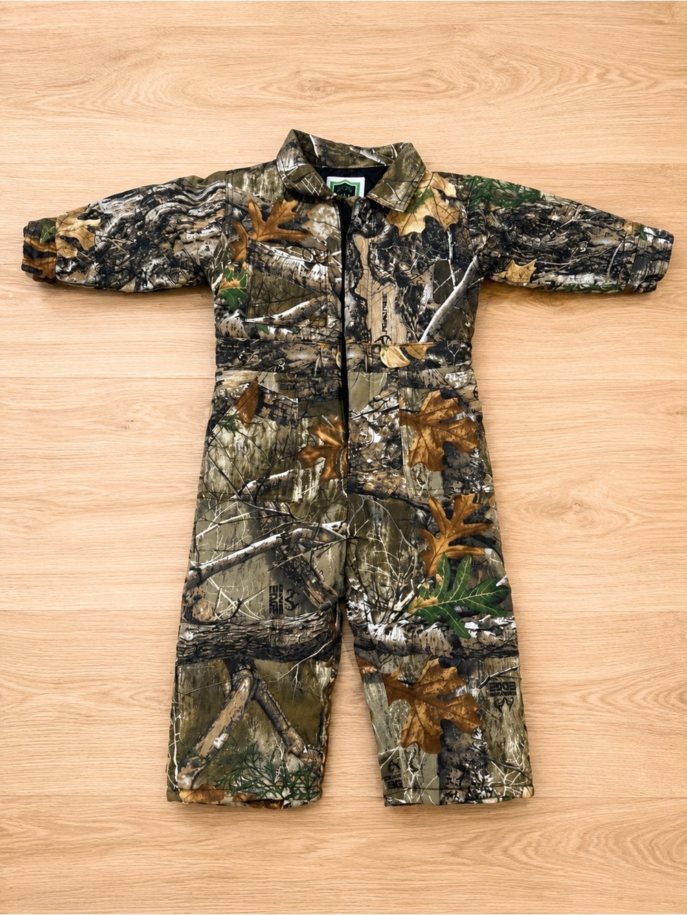 Realtree Camo Kids One-Piece Bodysuit in Brown and Green